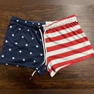 Pajama Shorts - US Flag